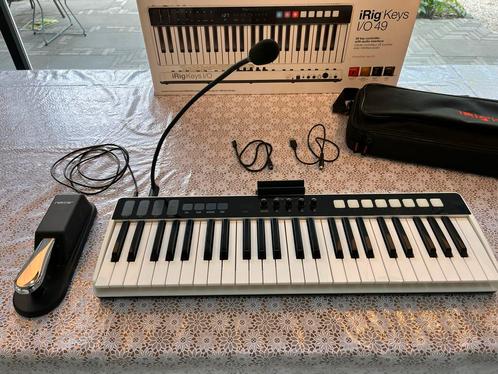 IRig Keys I/O 49 midi keyboard met microfoon en voetpedaal, Muziek en Instrumenten, Midi-apparatuur, Zo goed als nieuw, Ophalen of Verzenden