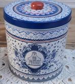 Groot Albert Heijn voorraad blik met blauw motief, Holland, Verzamelen, Ophalen of Verzenden, Gebruikt, Overige, Overige merken