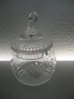 Antiek kristal geslepen jampotje, confiture, gember, Ophalen of Verzenden