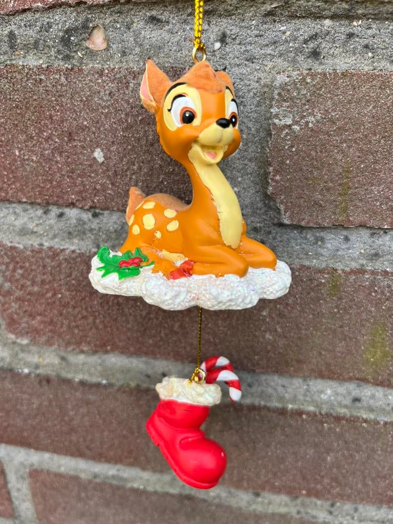 Bambi kerst ornament kerstbal hanger Disney, Ophalen of Verzenden, Overige figuren, Zo goed als nieuw, Beeldje of Figuurtje