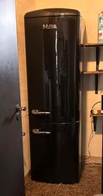 Retro zwarte koelvriescombinatie, Ophalen, 150 tot 200 liter, 60 cm of meer, 160 cm of meer