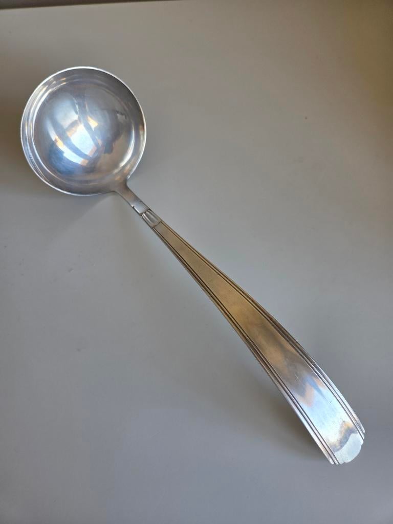 Gero verzilverde soeplepel, Antiek en Kunst, Ophalen of Verzenden
