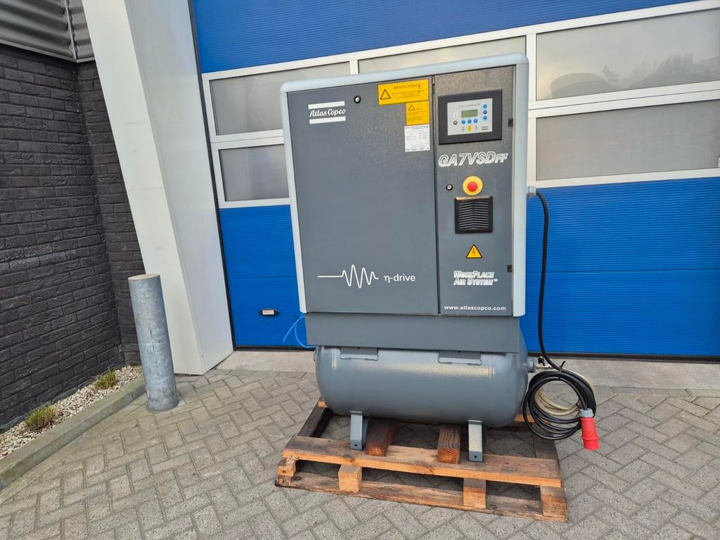 Atlas Copco GA7VSDff 7,5KW Schroefcompressor in nette staat!, Doe-het-zelf en Verbouw, Atlas Copco, Info@bolkmachinehandel.nl