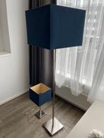 Moderne staande lamp met tafellamp set - Donkerblauw, Huis en Inrichting, Lampen | Vloerlampen, Ophalen, Zo goed als nieuw, Stof