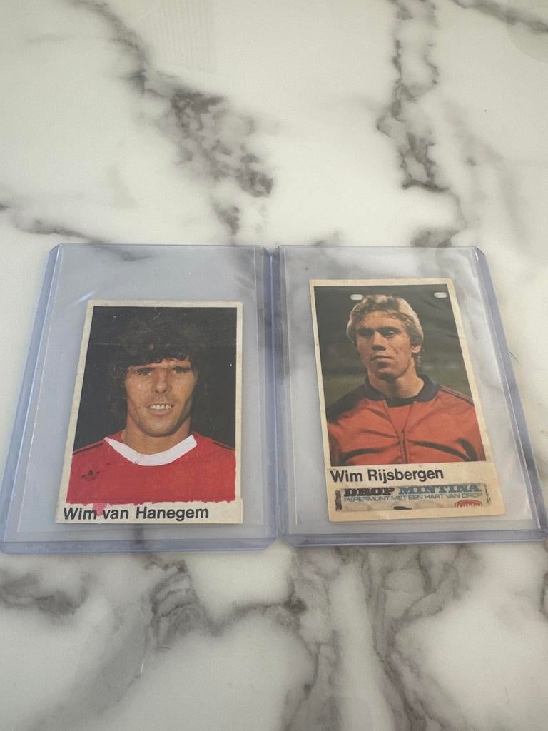 Panini WK 1978 Kortekaas stickers Wim van Hanegem & Rijsberg, Ophalen of Verzenden, Gebruikt, Overige binnenlandse clubs, Poster, Plaatje of Sticker