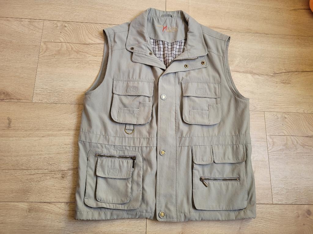 CANDA grijze bodywarmer met zakken maat 52  ~ HH1009, Kleding | Heren, Bodywarmers, Maat 52/54 (L), Ophalen of Verzenden, Zo goed als nieuw