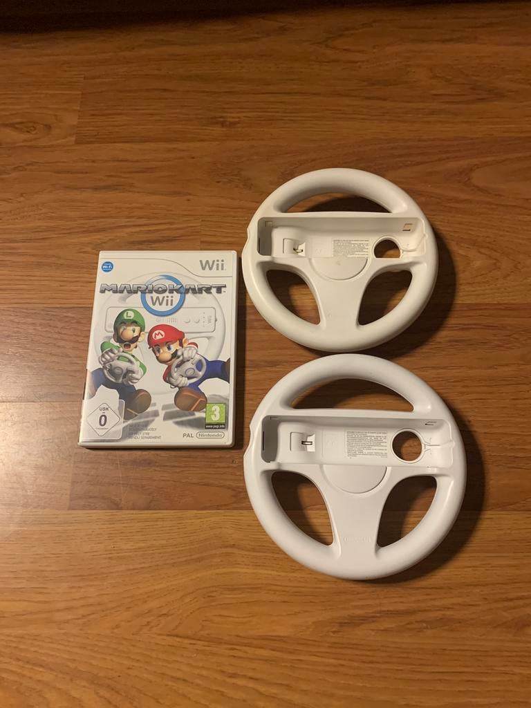Mario Kart + 2 Stuurtjes | Nintendo Wii, Spelcomputers en Games, Games | Nintendo Wii, Racen en Vliegen, Ophalen of Verzenden