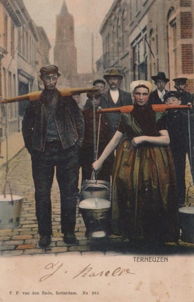 Terneuzen Vroeg Ingekleurd, Verzenden, Voor 1920, Gelopen, Zeeland