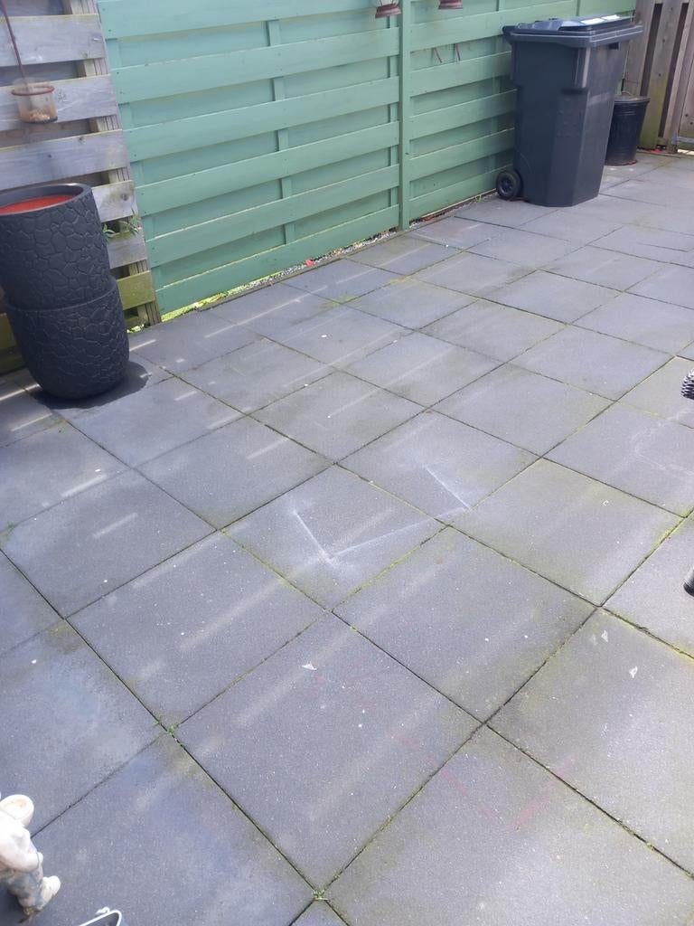 Tuintegels 50x50 antraciet, Tuin en Terras, Tegels en Klinkers, Ophalen, Beton, Terrastegels