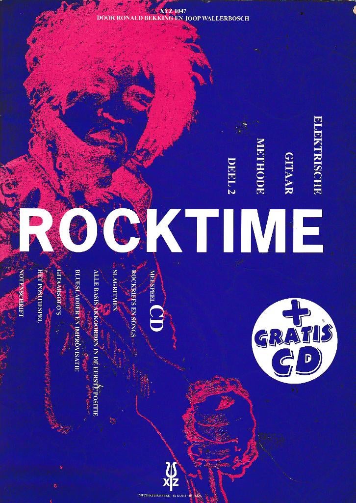 Rocktime  net boek deel 2 met Cd ( 2212 ), Verzenden, Blues, Artiest of Componist, Gitaar