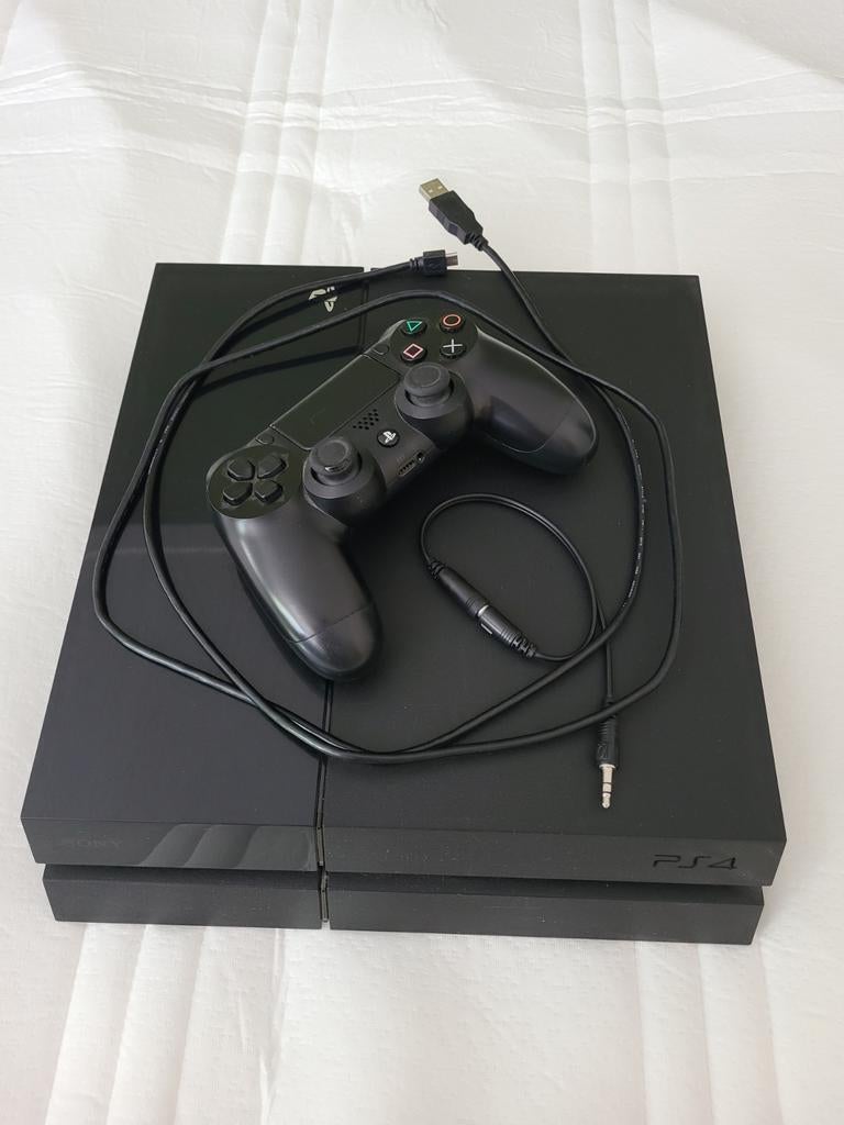 Playstation 4 (500GB zwart), Ophalen, Met 1 controller, Original, 500 GB