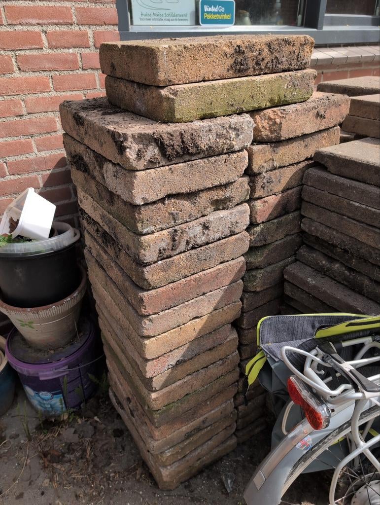 Gratis tegels 30x40, Tuin en Terras, Tegels en Klinkers, Ophalen, Gebruikt, Beton, Terrastegels