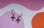 Vliegtuig Oorbellen - Zilverkleurige Hangers, Overige materialen, Hangers, Nieuw, Ophalen of Verzenden