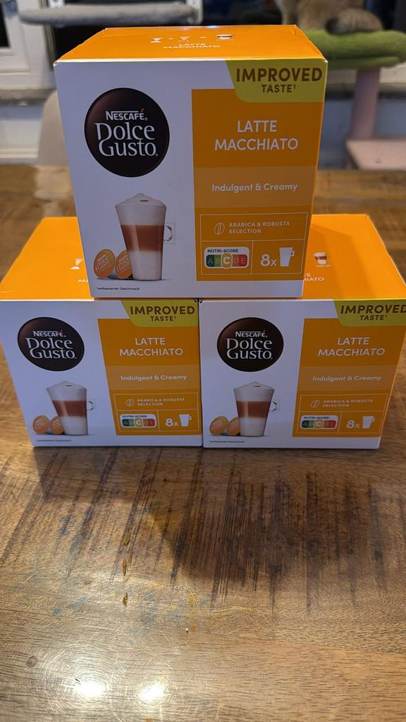 Nescafé Dolce Gusto Latte Macchiato capsules, Witgoed en Apparatuur, Koffiezetapparaten, Ophalen, Koffiepads en cups, Overige modellen