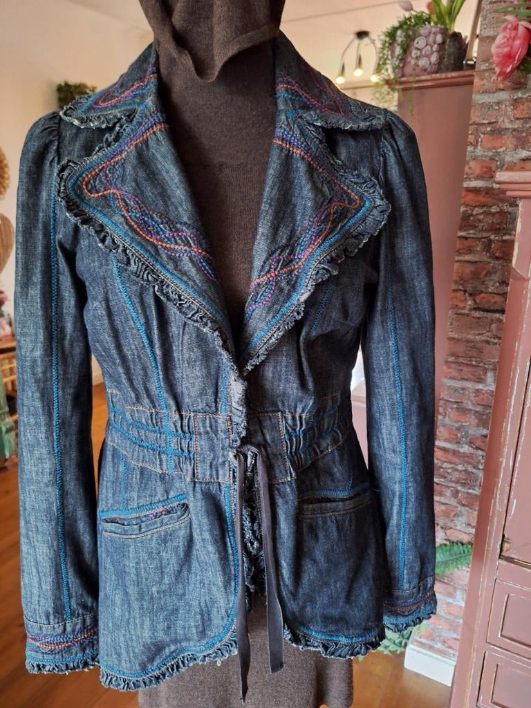 Spijkerjasje jasje maat m didi, Ophalen of Verzenden, Zo goed als nieuw, Maat 38/40 (M), Blauw