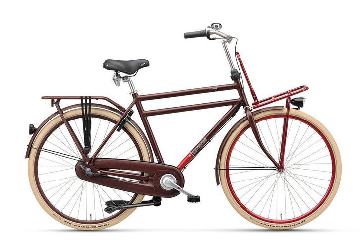 BATAVUS CNCTD. H55 Heren Donkerrood Mat 55cm, Fietsen en Brommers, Fietsen | Heren | Herenfietsen, Nieuw, Batavus, 53 tot 57 cm