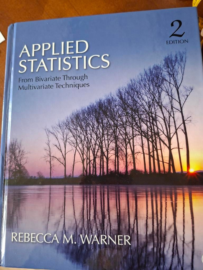 Applied Statistics: From Bivariate Through Multivariate Tech, Ophalen of Verzenden, Beta, Rebecca M. Warner, WO