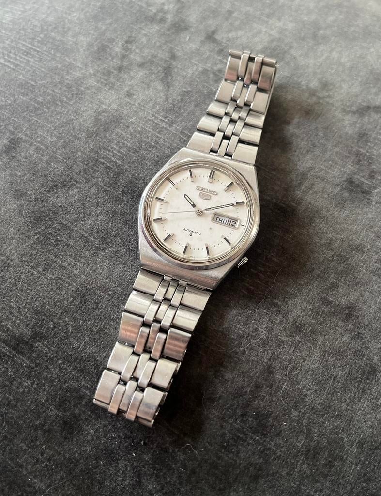 Seiko 5 Automatic 6309-8150 - 028496, Ophalen of Verzenden, Zo goed als nieuw, Grijs