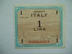 1015. Italië, AMC 1 lira 1943 WW II., Verzenden, Italië, Los biljet