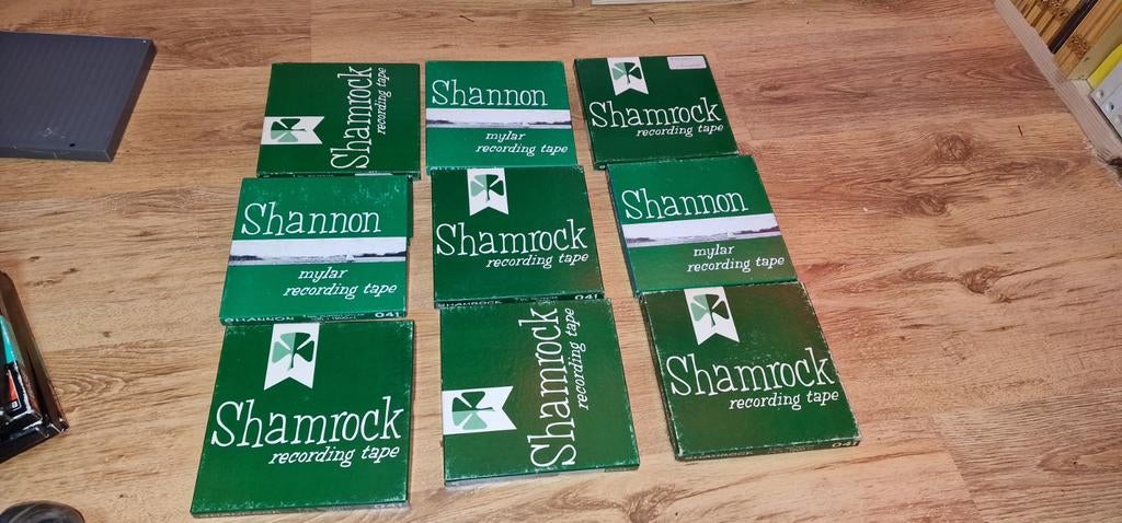 Partij Shamrock en Shannon banden voor bandrecorder, Ophalen of Verzenden, Onderdeel, Met banden