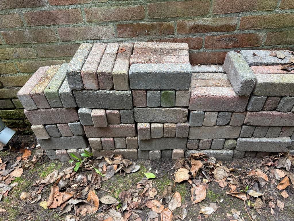 Waalformaat Klinkers - 108 stuks, Tuin en Terras, Ophalen, Gebruikt, Klinkers, Minder dan 5 m²