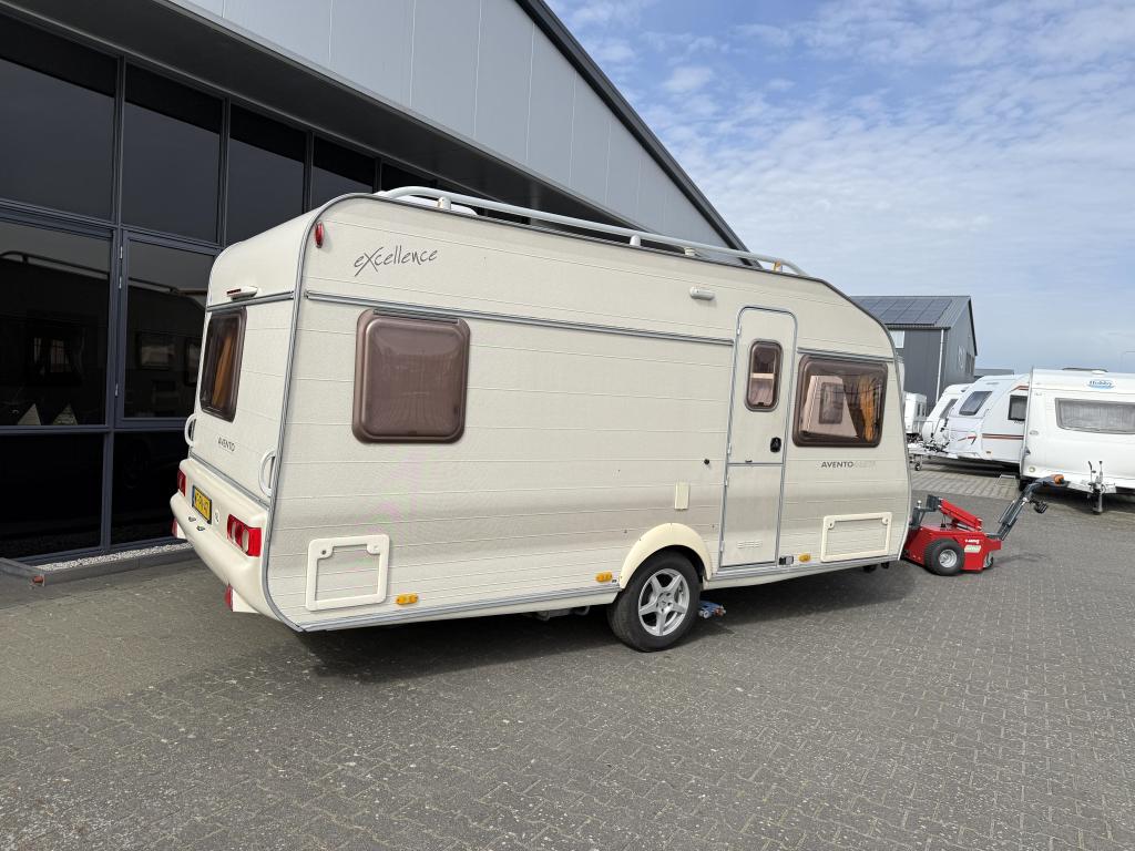Avento Excellence 465 TF Fransbed + XL Zit + Tent + Mover..., Caravans en Kamperen, Schokbreker, Avento, Bedrijf, Treinzit