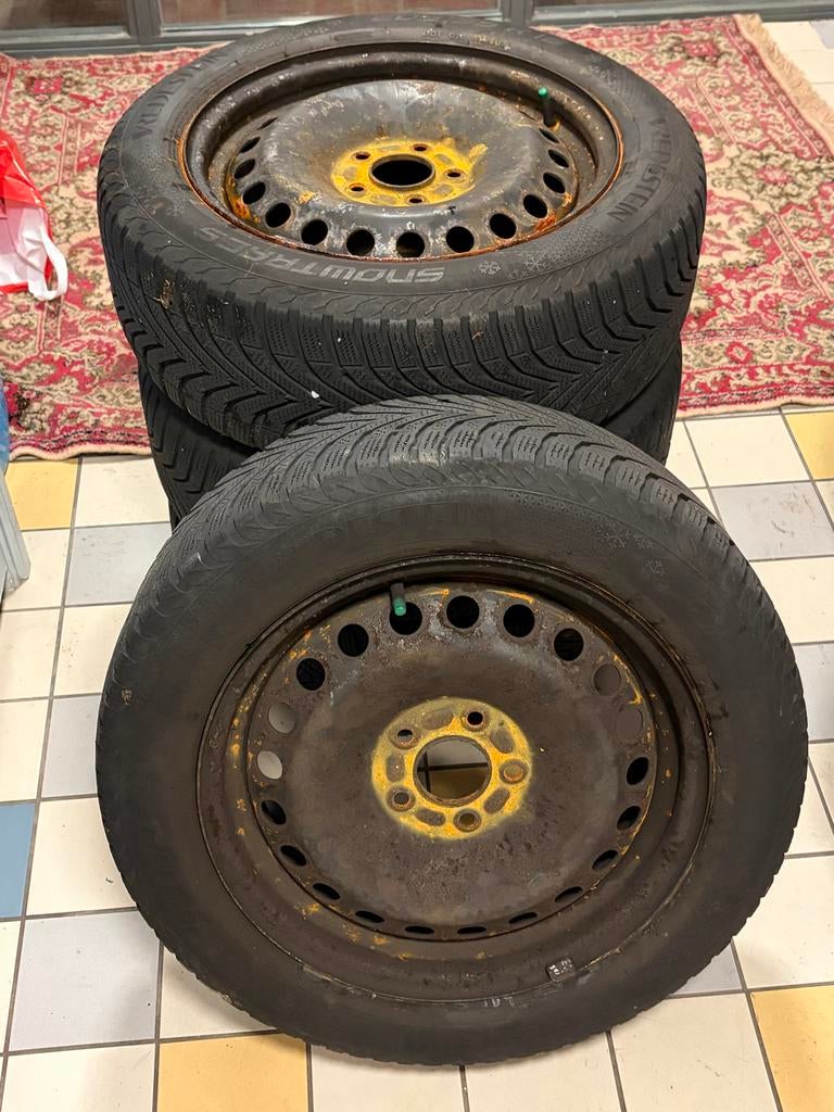 205/55R16 Vredestein Snowtrac Winterbanden op stalen velg, Ophalen of Verzenden, Gebruikt
