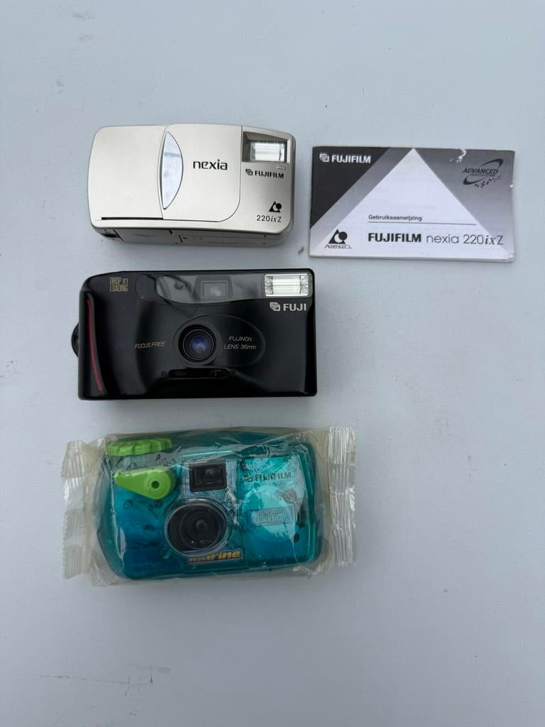 3 vintage Fuji camera's, Ophalen of Verzenden, Gebruikt, Compact, Fuji