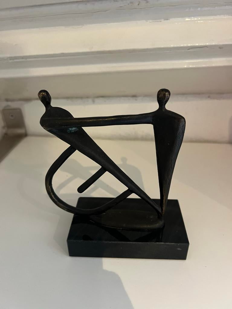 Corry Ammerlaan - Samenwerking Beeld, Ophalen, Groep mensen, Minder dan 20 cm, Brons