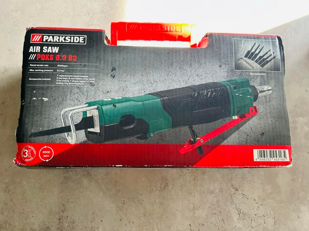 Parkside PDKS 6.3 B3 persluchtzaag, Ophalen of Verzenden, Nieuw, Reciprozaag