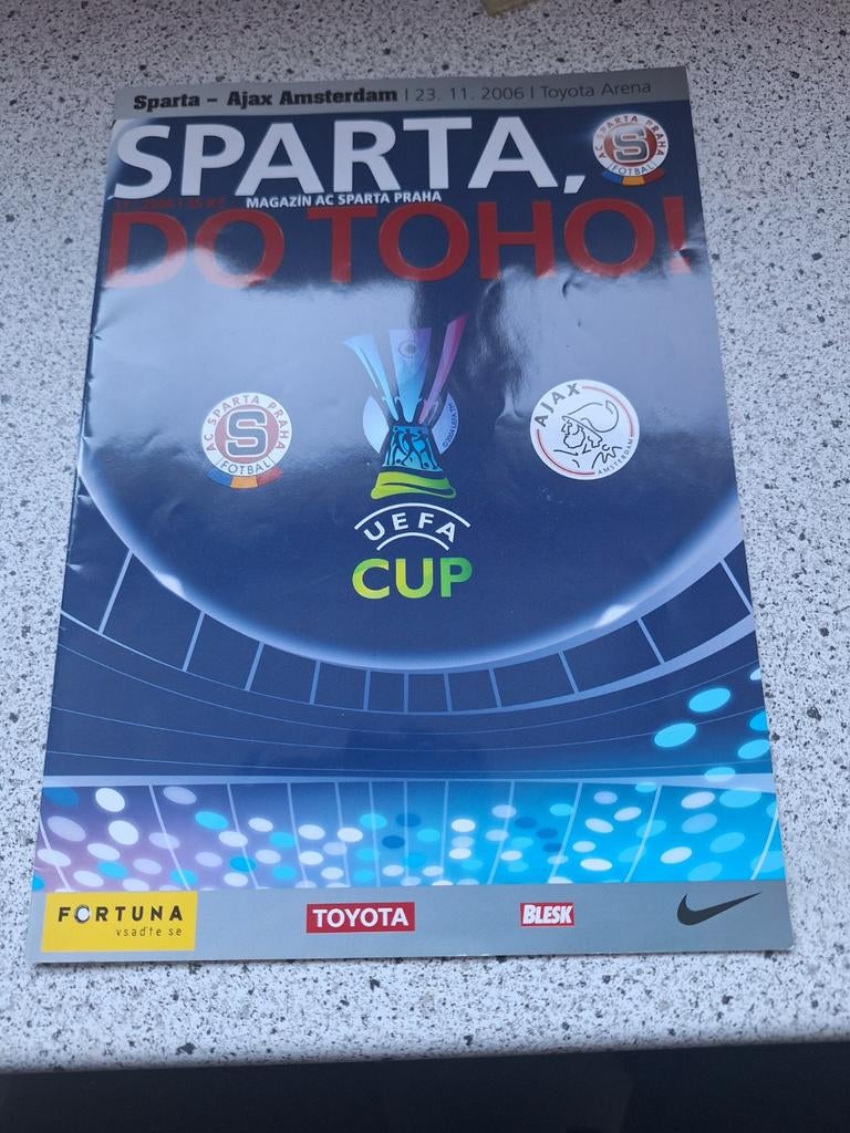 Programma Sparta Praag - Ajax 2006, Verzamelen, Ophalen of Verzenden, Nieuw, Ajax, Boek of Tijdschrift
