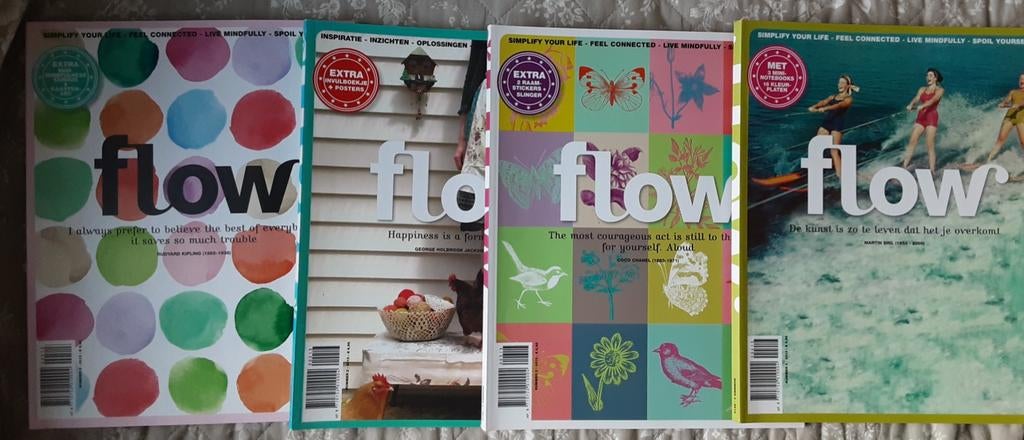 Flow jaar 2013 2,3 ,4 en 5, Boeken, Ophalen of Verzenden, Zo goed als nieuw, Damesbladen
