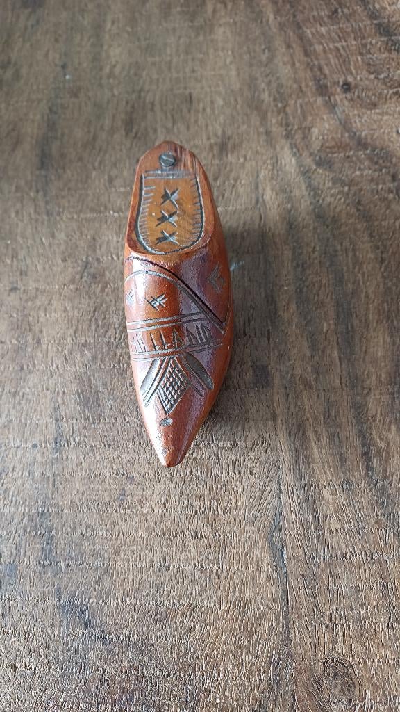 Antiek houten klompje voor snuiftabak / snufbox, Ophalen of Verzenden