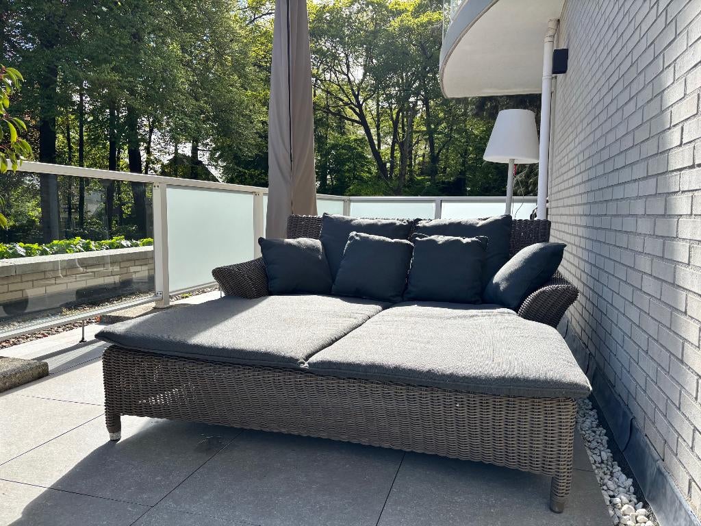 4 SEASONS OUTDOOR VALENTINE 2-PERSOONS LIGBED PURE, Tuin en Terras, Ophalen, Zo goed als nieuw, Aluminium, Verrijdbaar