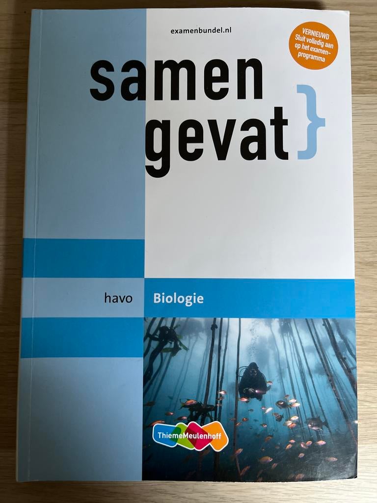 Examenbundel Biologie havo - Samengevat, Boeken, Ophalen of Verzenden, Beta, Zo goed als nieuw, HBO