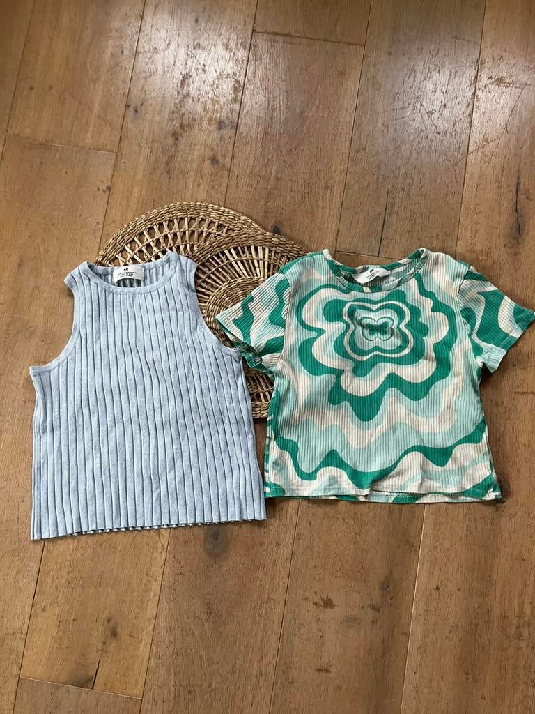 2x shirt maat 152, Kinderen en Baby's, Kinderkleding | Maat 164, Ophalen of Verzenden, Gebruikt, Meisje, Shirt of Longsleeve