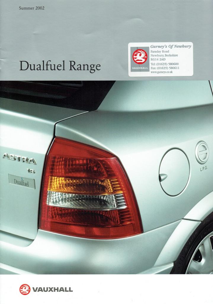 Folder Vauxhall Dualfuel range (2002), Verzenden, Gelezen, Overige merken