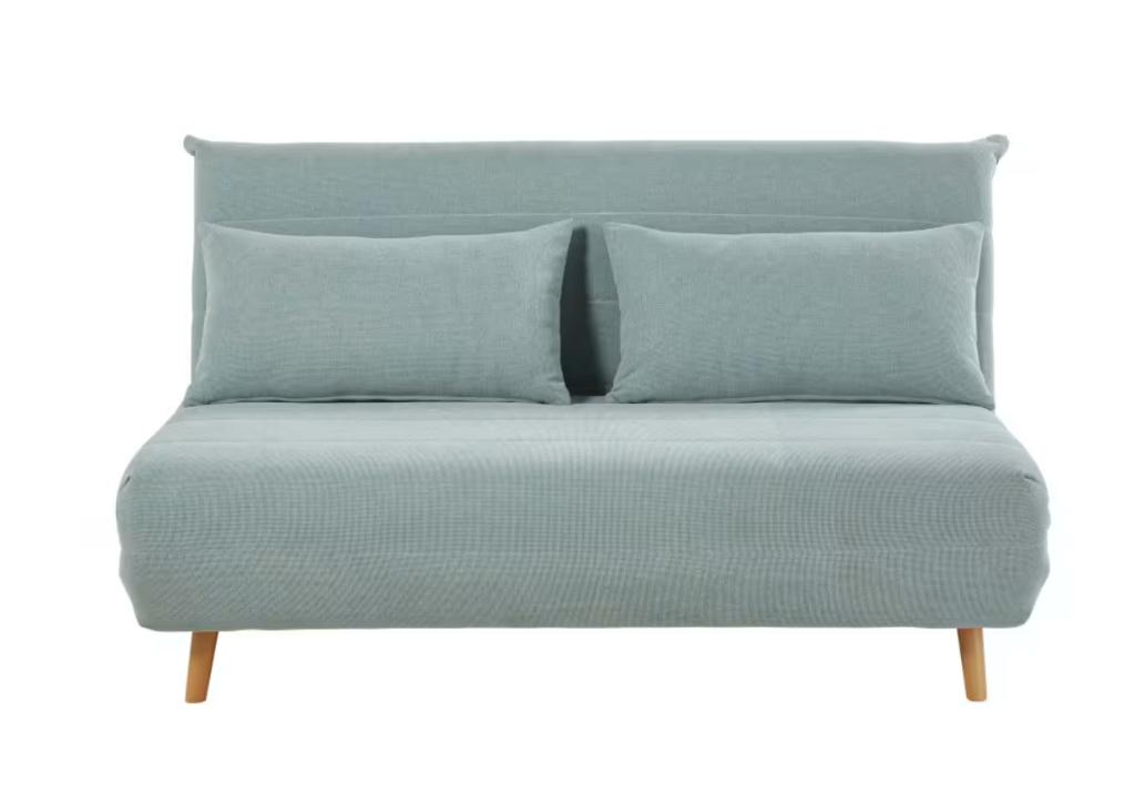 Tweezitslaapbank - Zeegroen, Ophalen, Tweepersoons, Zo goed als nieuw, Overige maten