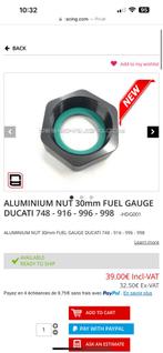 Ducati 748 916 996 998 tank sensor moer, Motoren, Ophalen of Verzenden