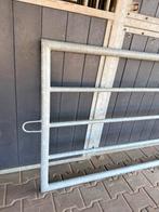 Gegalvaniseerd weidehek inclusief hangers, Ophalen, Gebruikt, IJzer, Tuinhek