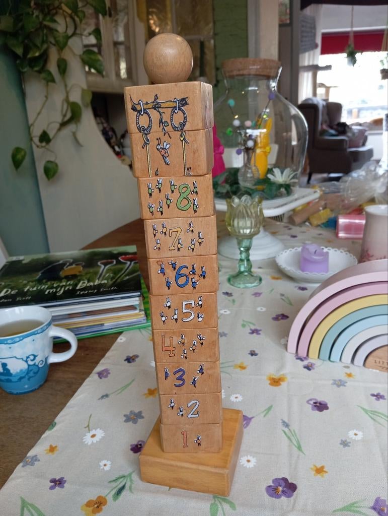 Houten stapeltoren, Jan bibe jan, Ophalen of Verzenden, Gebruikt, Jongen of Meisje