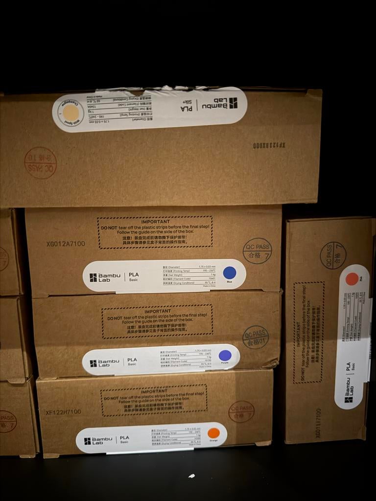 Bambulab PLA en PETG filament - Diverse kleuren, Computers en Software, 3D-printerbenodigheden, Ophalen of Verzenden, Nieuw