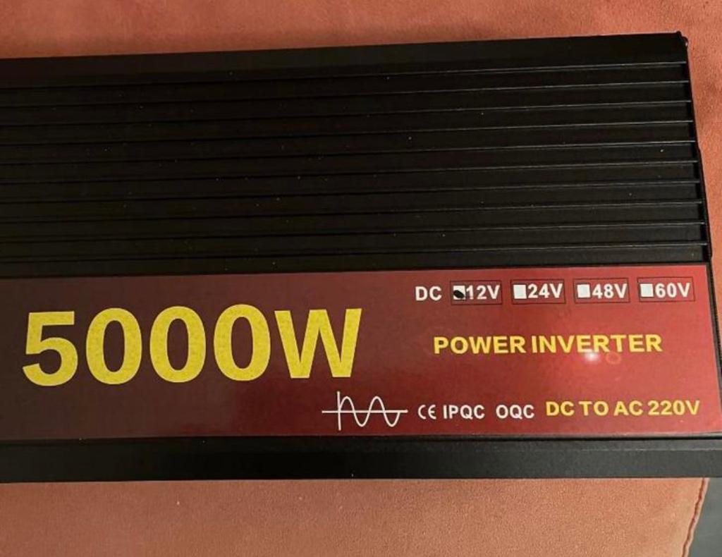 Zuivere sinus omvormer 5000W 12V caravan camper Senseo, Verzenden, Nieuw