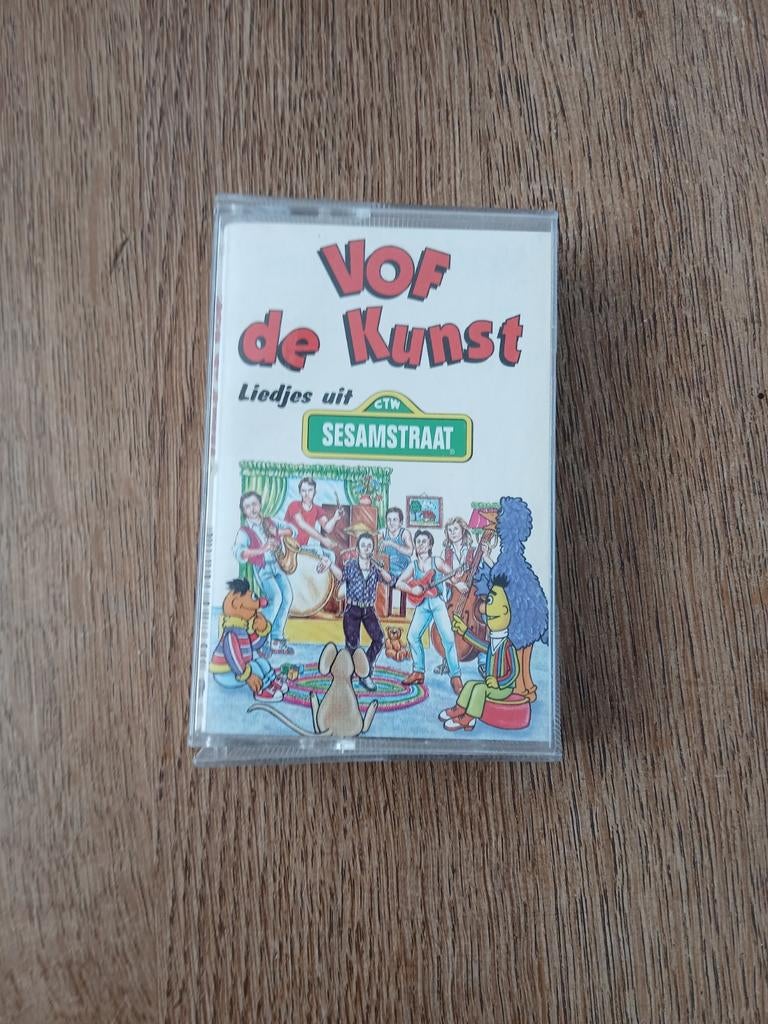 VOF de Kunst - Liedjes uit Sesamstraat Cassettebandje, Gebruikt, Kinderen en Jeugd, 1 bandje, Ophalen of Verzenden