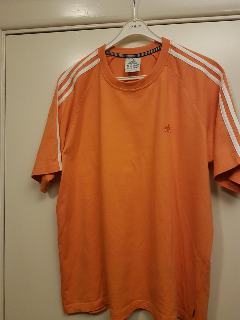 Vintage Adidas oranje t-shirt L large Koningsdag /  voetbal, Ophalen of Verzenden, Zo goed als nieuw, Oranje, Korte mouw
