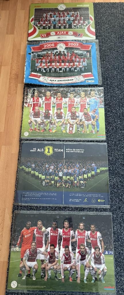 Ajax posters vanaf jaren 90, Verzamelen, Ophalen of Verzenden, Gebruikt, Ajax, Poster, Plaatje of Sticker