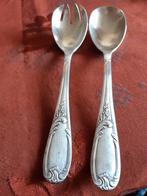 Zwaar verzilverd slacouvert rococo decor frans zilvermerk, Antiek en Kunst, Verzenden