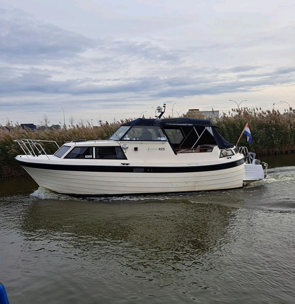 Prachtige Noorse Spitsgatter Sollux 825, Watersport en Boten, Gebruikt, Diesel, Ophalen of Verzenden, Polyester