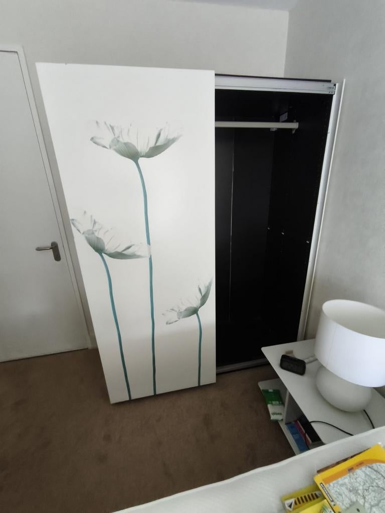 Ikea Pax kledingkast met schuifdeuren, Huis en Inrichting, Kasten | Kledingkasten, Ophalen, Gebruikt, 50 tot 75 cm, 200 cm of meer