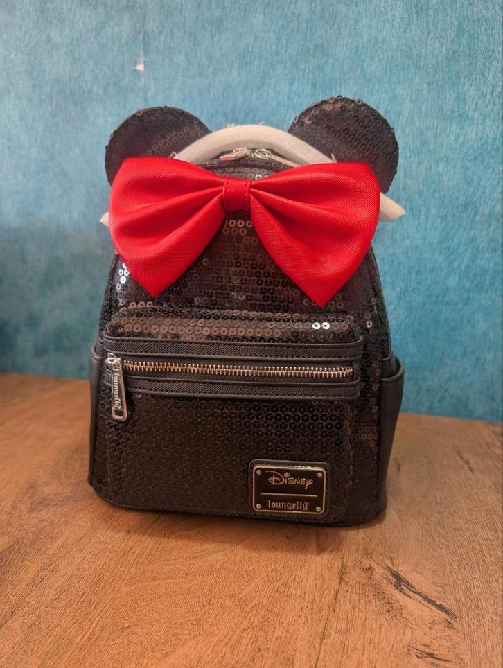 Disney Loungefly Rugzak Minnie Mouse Black Sequence, Verzamelen, Disney, Nieuw, Tas, Koffer of Zak, Overige figuren, Ophalen of Verzenden
